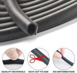 D Shape Automotive EPDM UPVC Door And Window Rubber Sealing Strip