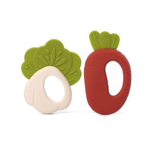 China Organic BPA Free Silicone Baby Teether Toys For Holiday Gift factory