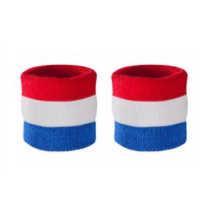 Beautiful Sports Wrist Sweatbands Embroidery Logo Design SGS Certification