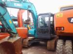 crawler moving type used Kobelco SK75 minicrawler excavator with hydraulic
