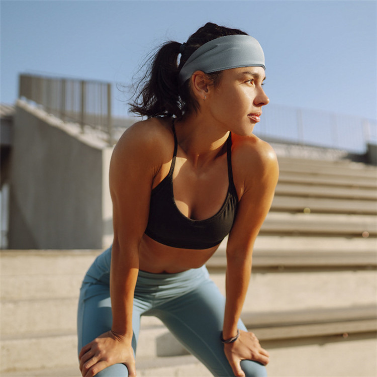 Non Slip Trendy Unisex Sports Headband Windproof Custom Sports Accessories
