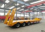 3 Axles Concave Beam Low Bed 60 Ton Low Deck Trailer
