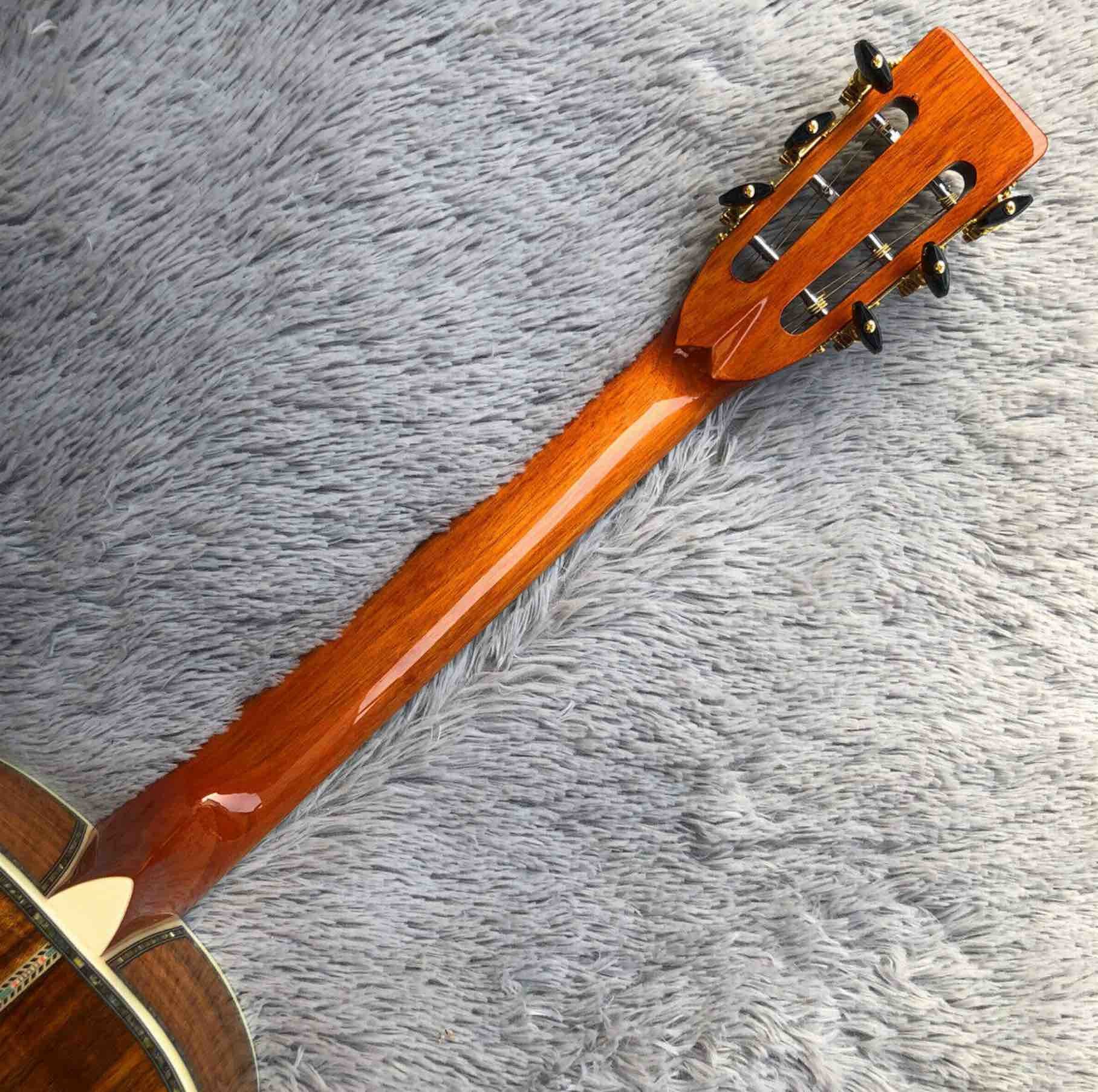 Custom Grand 39" KOA Wood 00045 Parlor Acoustic Guitar 100% All Real Abalone Guitar Accept OOO, OM, D Shape Custom Guita