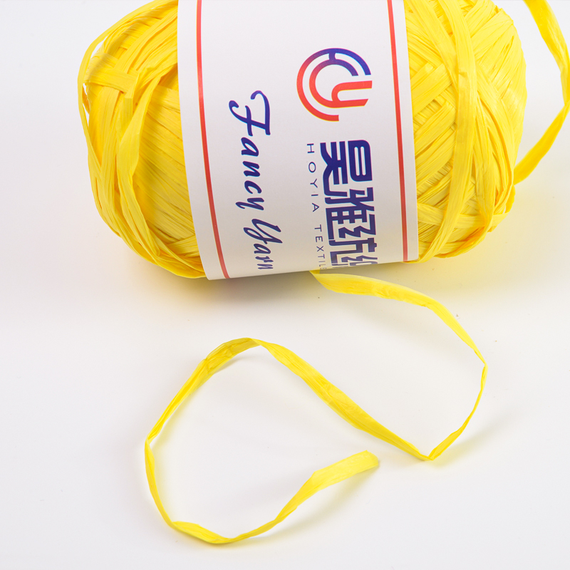 Custom Rayon Raffia Ribbon Yarn Crochet Craft Paper Packing