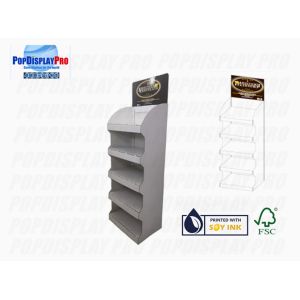 Temporary Retail Cardboard POS Display Floor Standing Chocolates Store Shelf