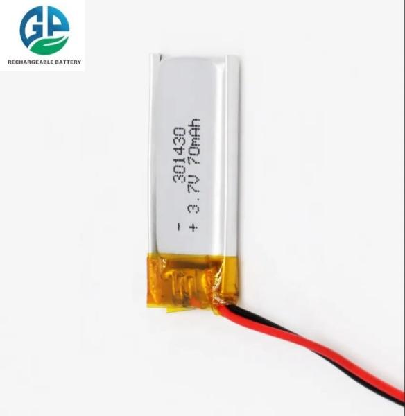 For Smart Watch Battery 3.7V 70mah 301430 Polymer Rechargeable Battery Lithuim
