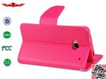 Wholesale 100% Quality Guaranteed PU Flip Wallet Leather Cover Cases For HTC ONE