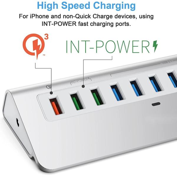 Displayport 10Gbps 10 Port Usb C To Usb 3.1 Adapter Gen 2 Hub 7 USB 3.1 Data