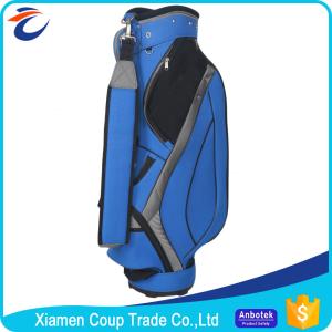 China Softback Type Nylon Sports Bag Blue Golf Shoulder Strap Parts Hood Bags factory