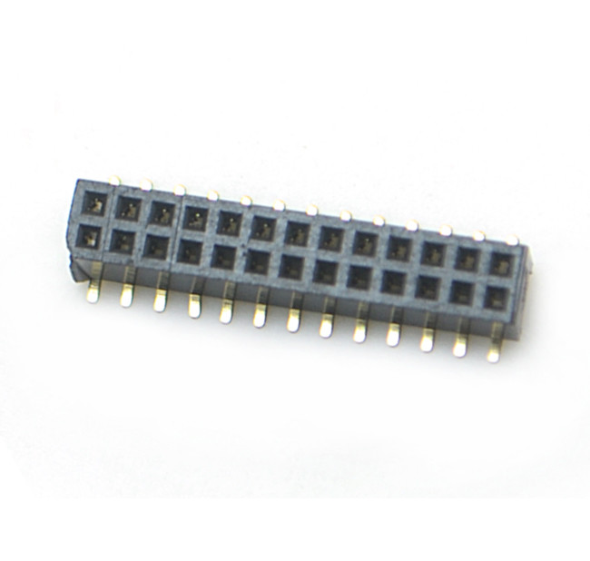 Dalee 1.27mm Female header socket Dual row SMT 2.0 mm high of Plastic