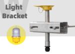 Steel Galvanised Aircraft Warning Light Mounting Brackets For OL32 OL10