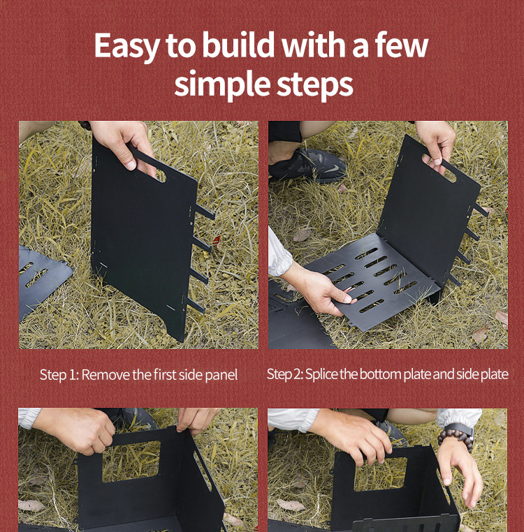 Multifunction Portable Charcoal BBQ Grill Stove for Grilling, Skewering and Cooking