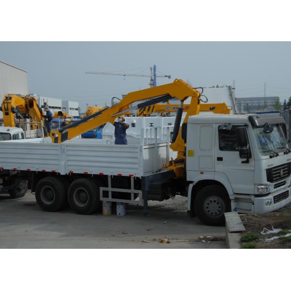 China Durable 5T Wire Rope Raise Articulated Boom Crane , 25 L/min Oil Flow factory