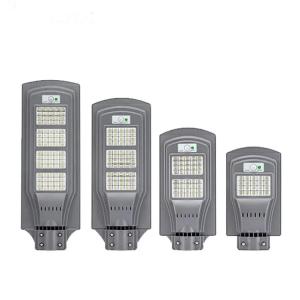 China 100W Outdoor LED Street Lights Warm White ABS Solar Steet Light factory