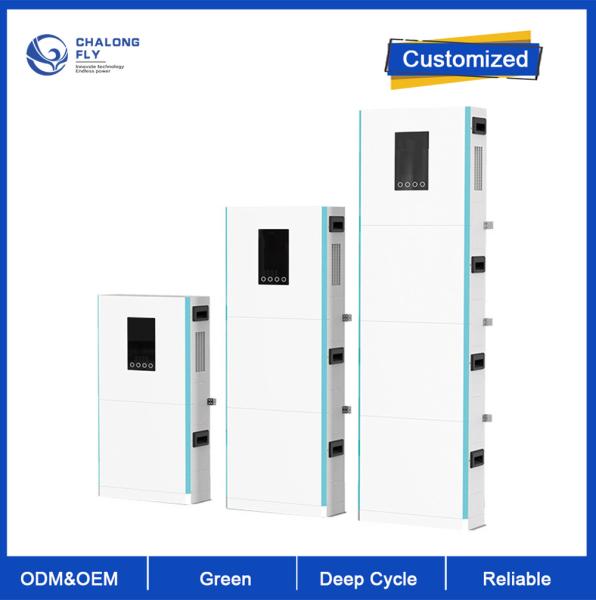 OEM ODM LiFePO4 lithium battery Stacked Household Battery Storage System 48V 100