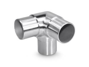 China 42.4mm 3 Way Corner Elbow For Stainless Steel Tubular Handrail Systems factory