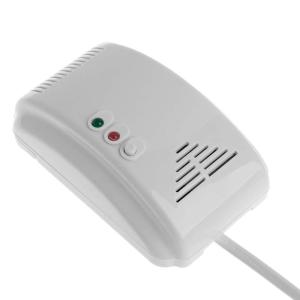 China European Plug 220V AC Domestic Gas Detector White Color 0 - 50℃ Working Temp factory