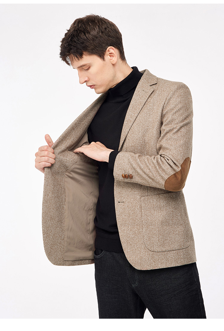 Button Fly Closure Slim Fit Suit Men Blazers Jacket for Party and Casual Occasions