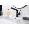 Buy cheap Matte Black Brass Bathroom Basin Faucets With Sprayer Single Handle Rotating from wholesalers