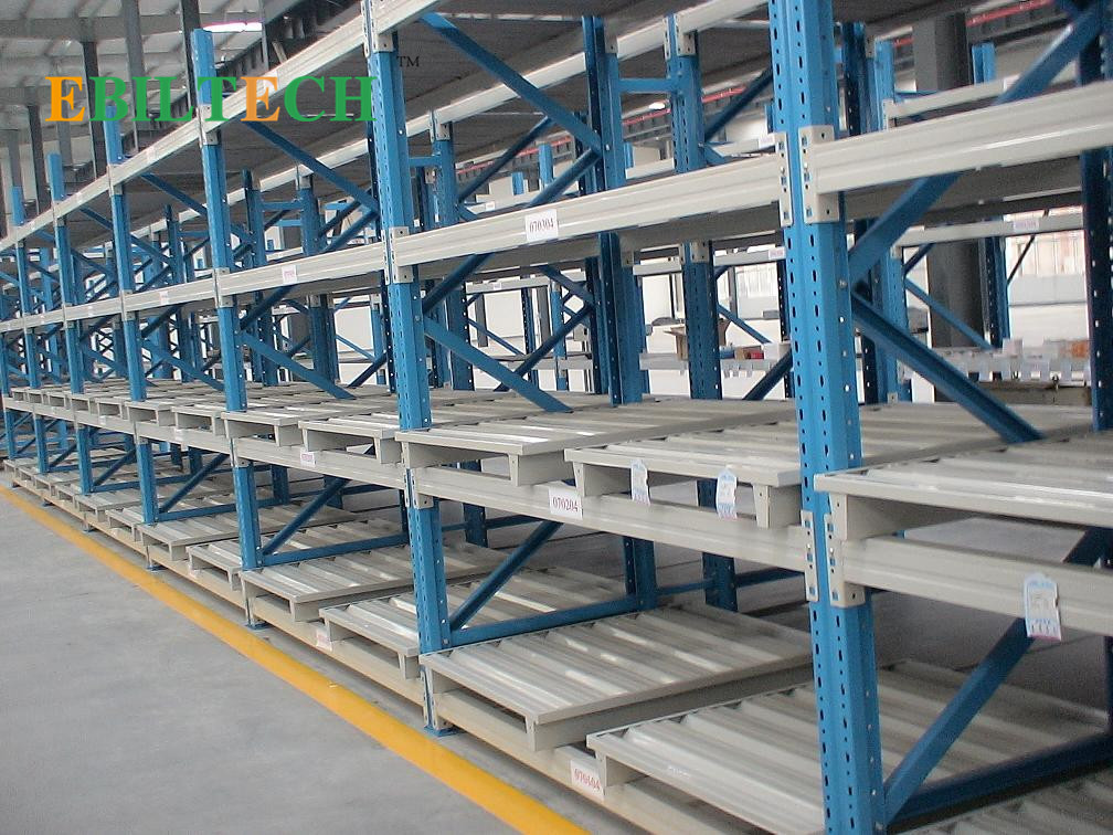 Effective Push Back Racking Steel Racking And Shelving High Utilization Of Space