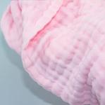 Multilayer Pink Yellow Gauze Fabric 165GSM Newborn Baby Bath Towels