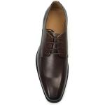 Brown Color Mens Leather Casual Shoes Low Heel Shoe Height Business Affairs