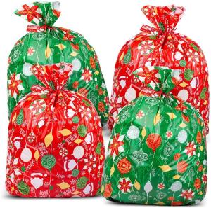 China Merry Christmas Large Plastic Gift Sack , 36&quot;×44&quot; Plastic Christmas Gift Sacks factory