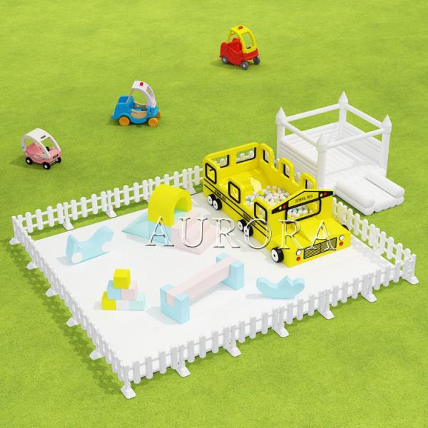 Soft Play Package Climbing Blocks Yellow White Play Equipment Set For Party