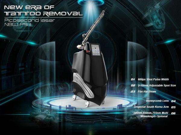 Korea laser arm 600ps Picosecond laser machine for tattoo removal and pigmentati