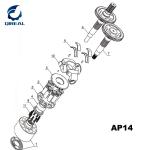 AP12 Hydraulic pump spare parts for E200B 320B Excavator