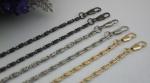 Customized factory reasonable price 3 color 120 mm iron metal chain cross body
