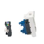 45*22.5 UTP CAT6 Single Gang Face Plate RJ45 Modular Jack for Durable Networking