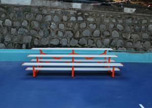 China Blue Portable Outdoor Aluminium Bleachers For Pool / Inside Gym factory