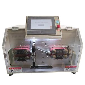 China Sheathed Cable Peeling and Cutting Machine for 120kg Cables 1-120mm Stripping Length factory
