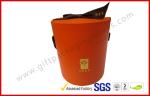 Round Luxury Gift Boxes / PVC Lamination Ribbon Gift Cylinder