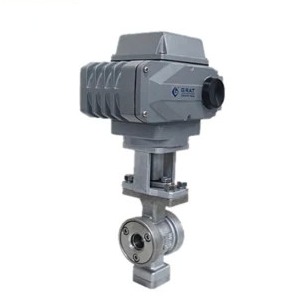 AC220V Tiny Flow Stainless Steel Electric Regulating Ball Valve