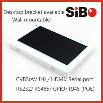 China SIBO doorbell, intercom Android 7" on wall touch screen panel with sip system factory