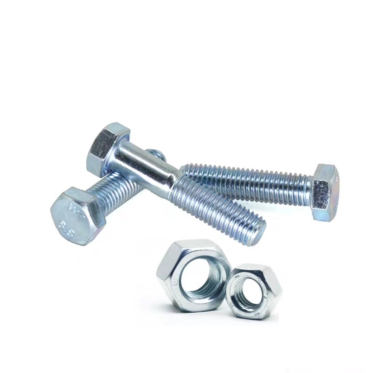 ISO9001 Certified M2-M100 DIN931 DIN933 Hex Head Bolts And Nuts with and Certification