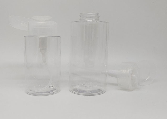 Makeup Cleaner Remover Nail Oil Plastic Cosmetic Bottles 300ml With Press Pumping Dispenser
