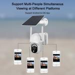 360 Degree Rotational 4G Simcard PTZ CCTV Camera 4MP Solar Outdoor Camera