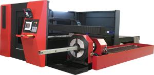 China Heavy Duty Tube Plate Fiber Laser Cutting Machine 4000*2000mm factory
