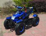 49cc ATV,2-stroke,air-cooled,single cylinder,gas:oil=25:1. Pull start+electric