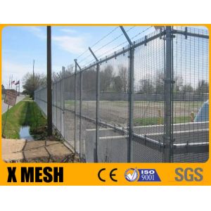 China Hot Galvanized Silver Colour Anti Climb Mesh Fence 358 Anti Cut Clear View Wire Mesh Panels on sale