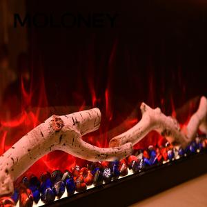 China 72Inch Built In Artificial Flame Colorful Electric Fireplace Frameless Decoration Indoor factory