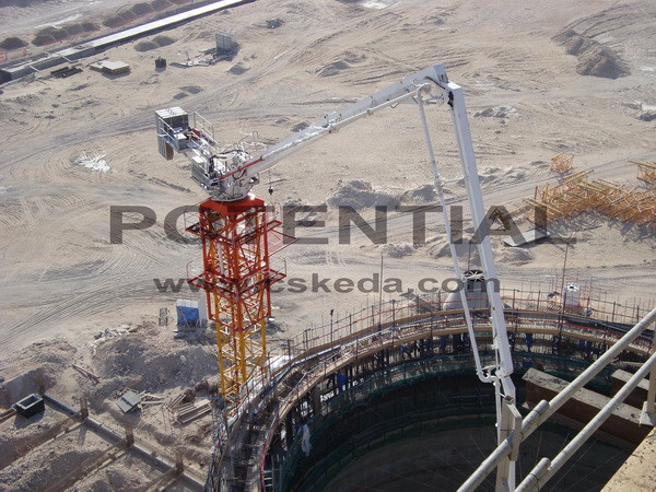 China OEM height Tower Concrete Placing Boom Wireless Remote Control factory