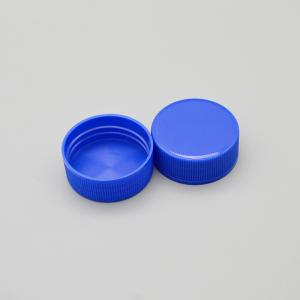 China 40 MM Plastic Cosmetic Screw Bottle Cap 15.8 MM Height Ribbed Screw Cap factory
