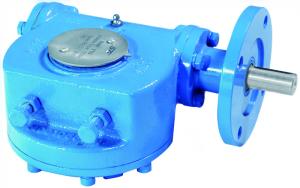 China High Efficiency Blue Color Electric Actuator Valve Gear Operator Stainless Input Shaft factory