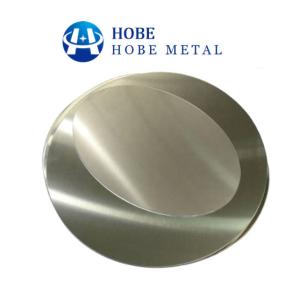 China Alloy 1050 Aluminum Round Circle Wafer Discs Plate For Making Aluminum Pot Lamps factory