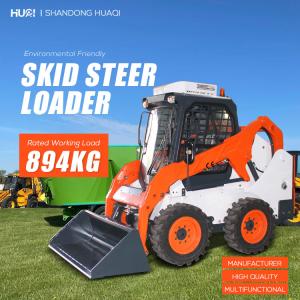 China Fast Delivery Skid Steer Skid Steer Loader Multifunctional Hydraulic Compact Skid Steer Loader With Track factory