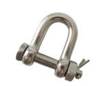 Polished Finish OEM 304 316 Stainless Steel Us Bolt Type Chain Shackle D Shackle